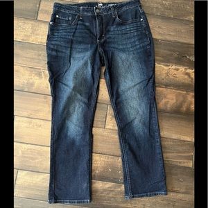 Lee midrise straight jeans, Size 12 Petite